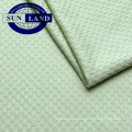 100 polyester dry fit  jacquard check fabric for T shirts or polo